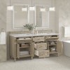 Lorelai 72" Double (Vanity Only Pricing) in Whitewashed Oak